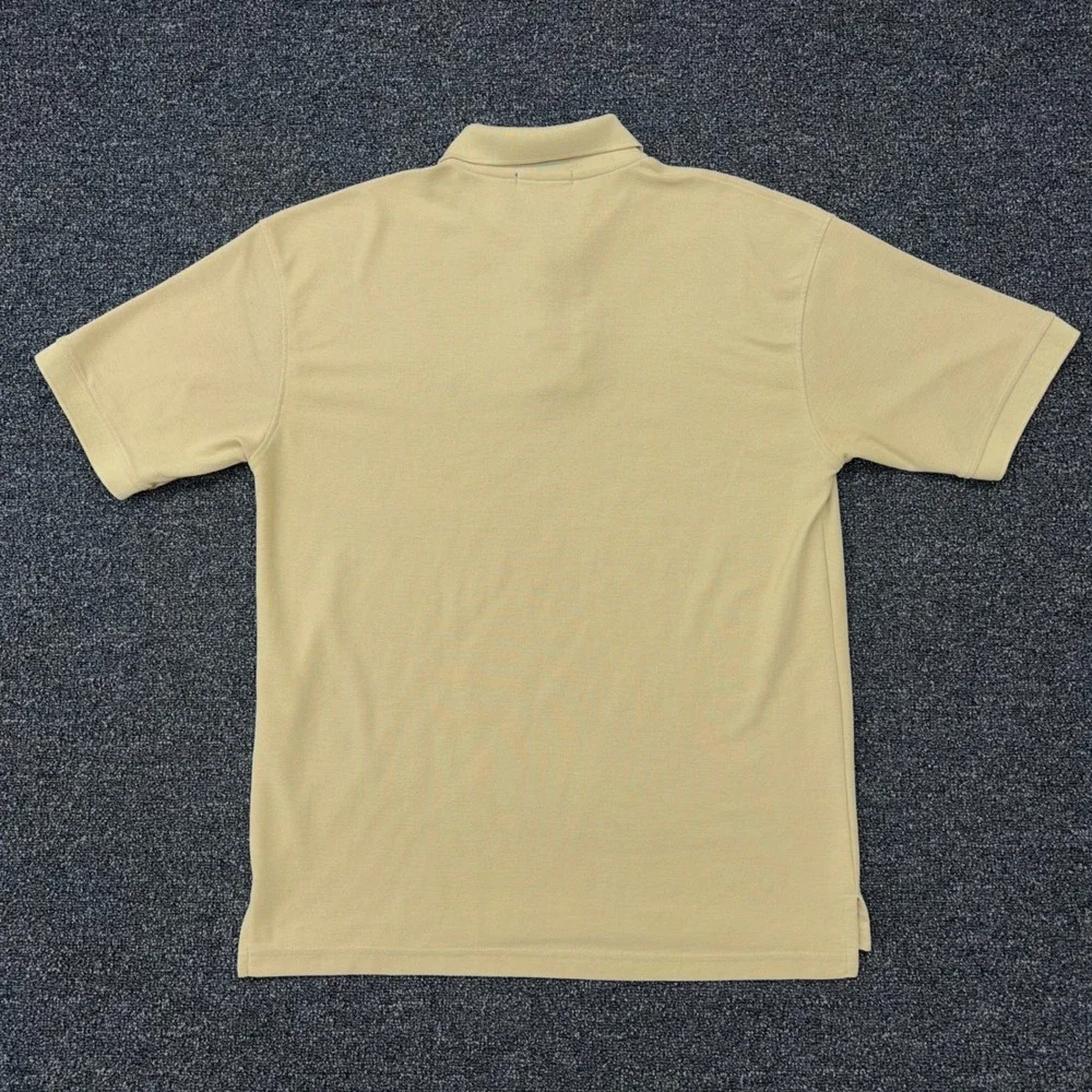 Polo Ralph Lauren Mens XXL Tan‎ Beige Short Sleeve Pique Polo Shirt Made in USA